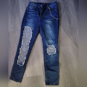 Trendy Blue Denim Jeans